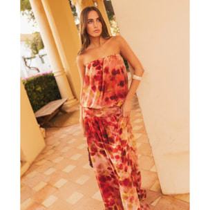 Vestido largo con escote palabra de honor