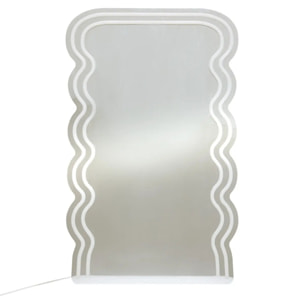 Néon LED Miroir Wavy 60x38cm