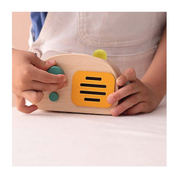 WOODEN RADIO MUSIC BOX - SPRING SONG - JUGUETE MUSICAL