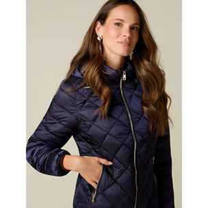 Oltre - Piumino lightweight con trapuntature combinate - Blu