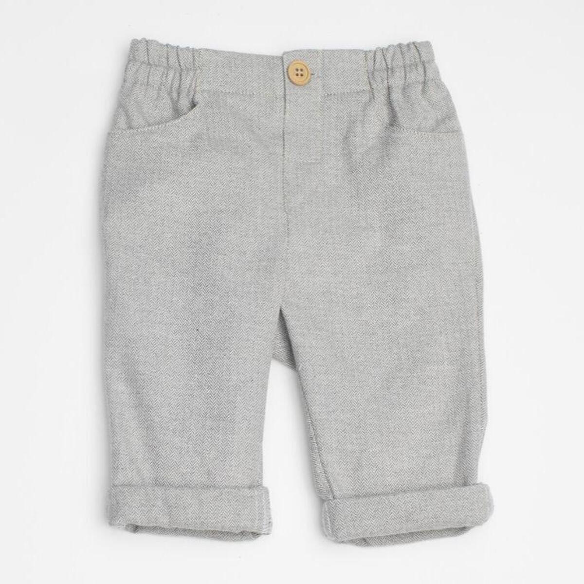 Pantalón espiga gris