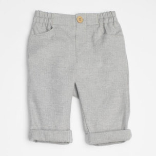Pantalón espiga gris