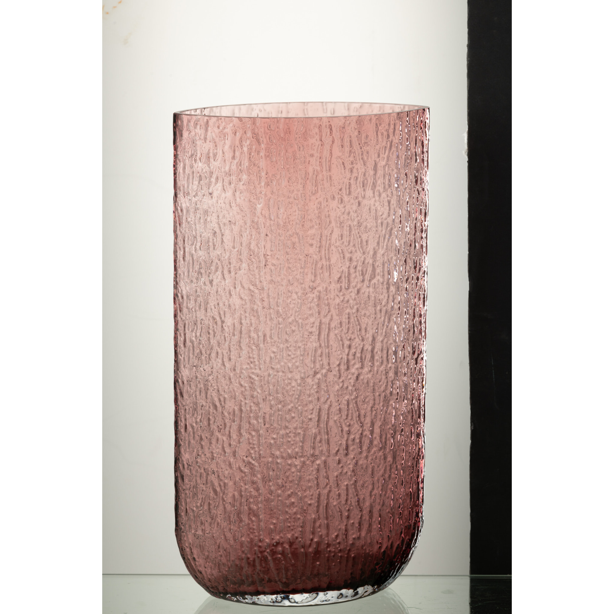 J-Line vase Mila Haut - verre - rose