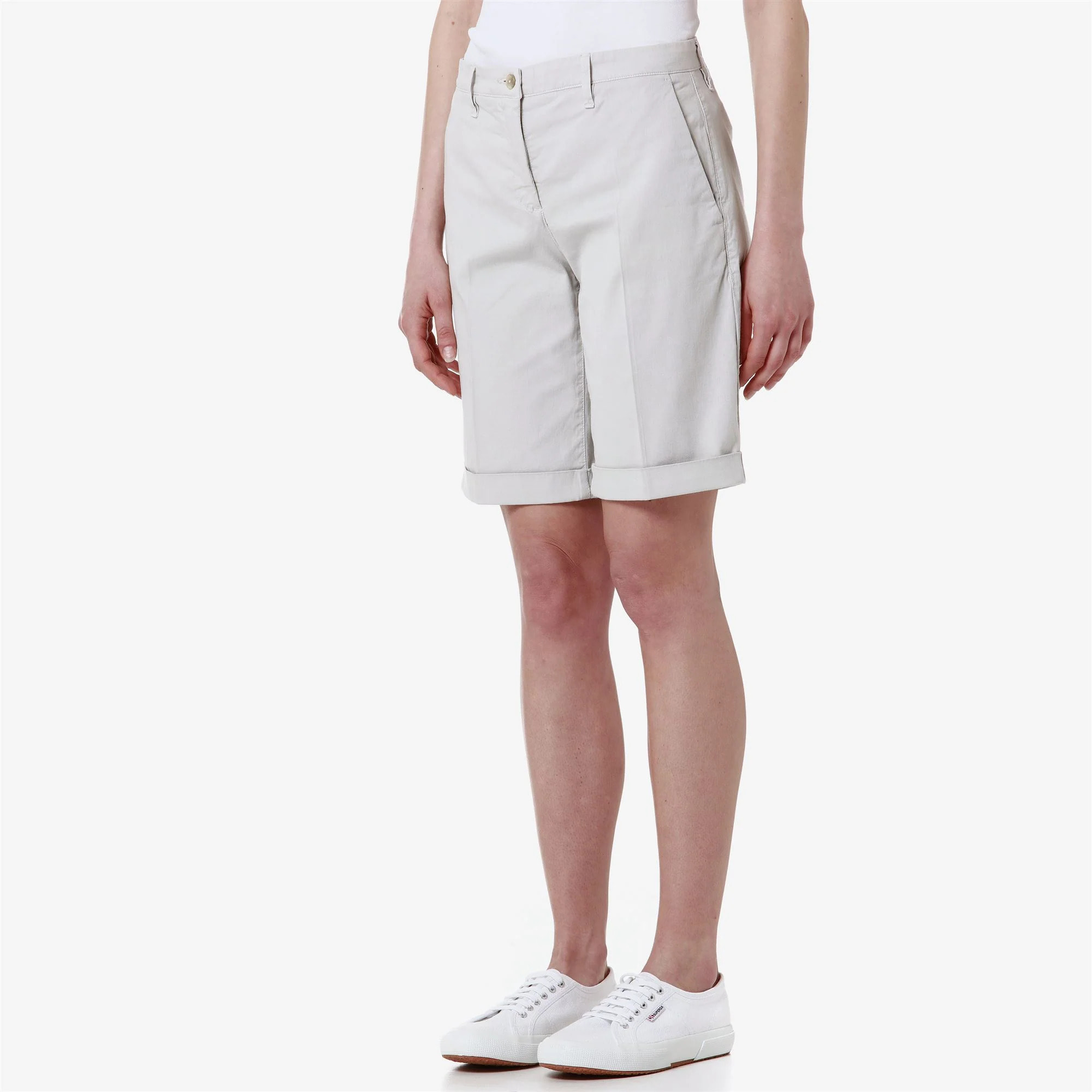 Kappa - Pantaloni Corti Donna Beige - Chrissie