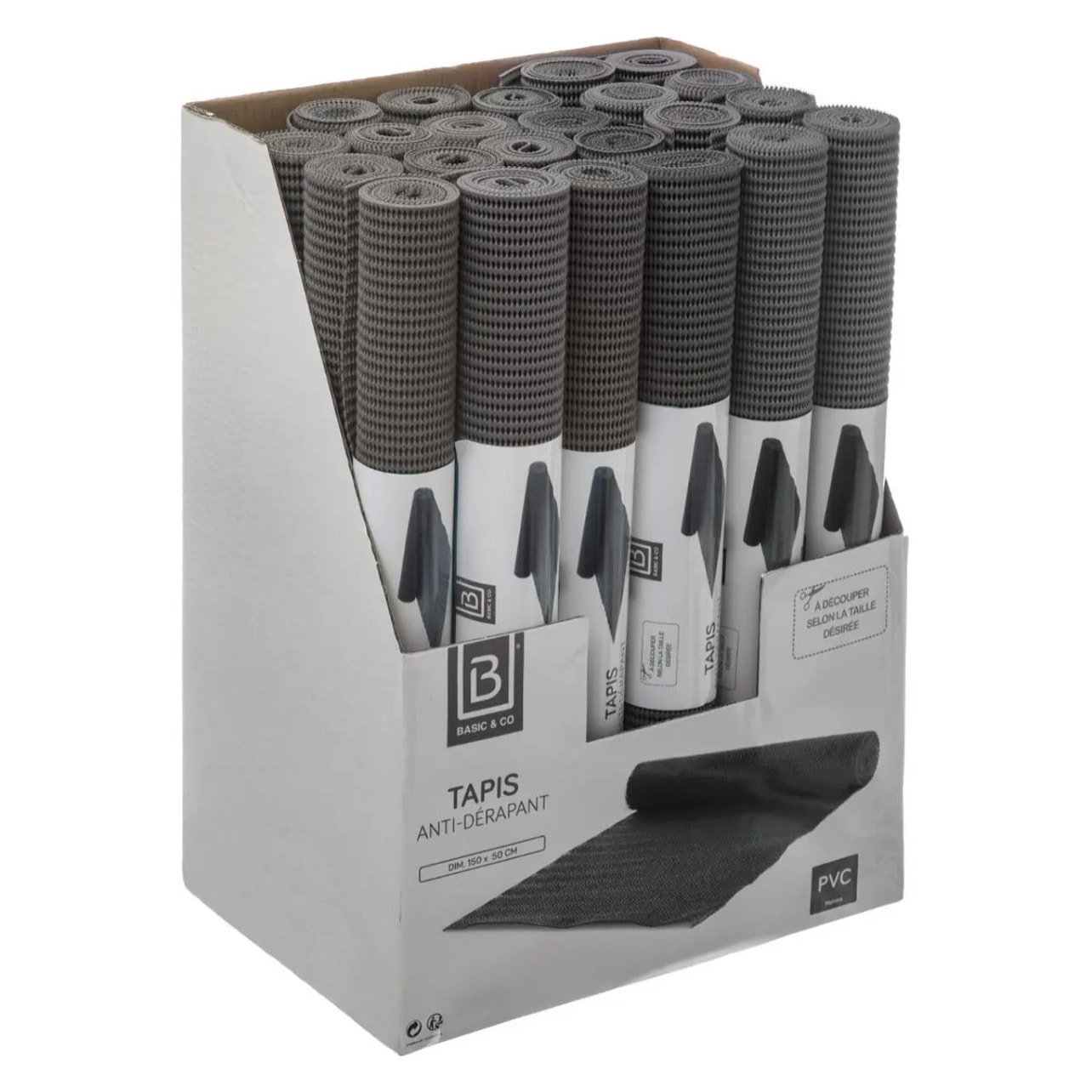 Tapis anti-dérapant 50x150cm Gris