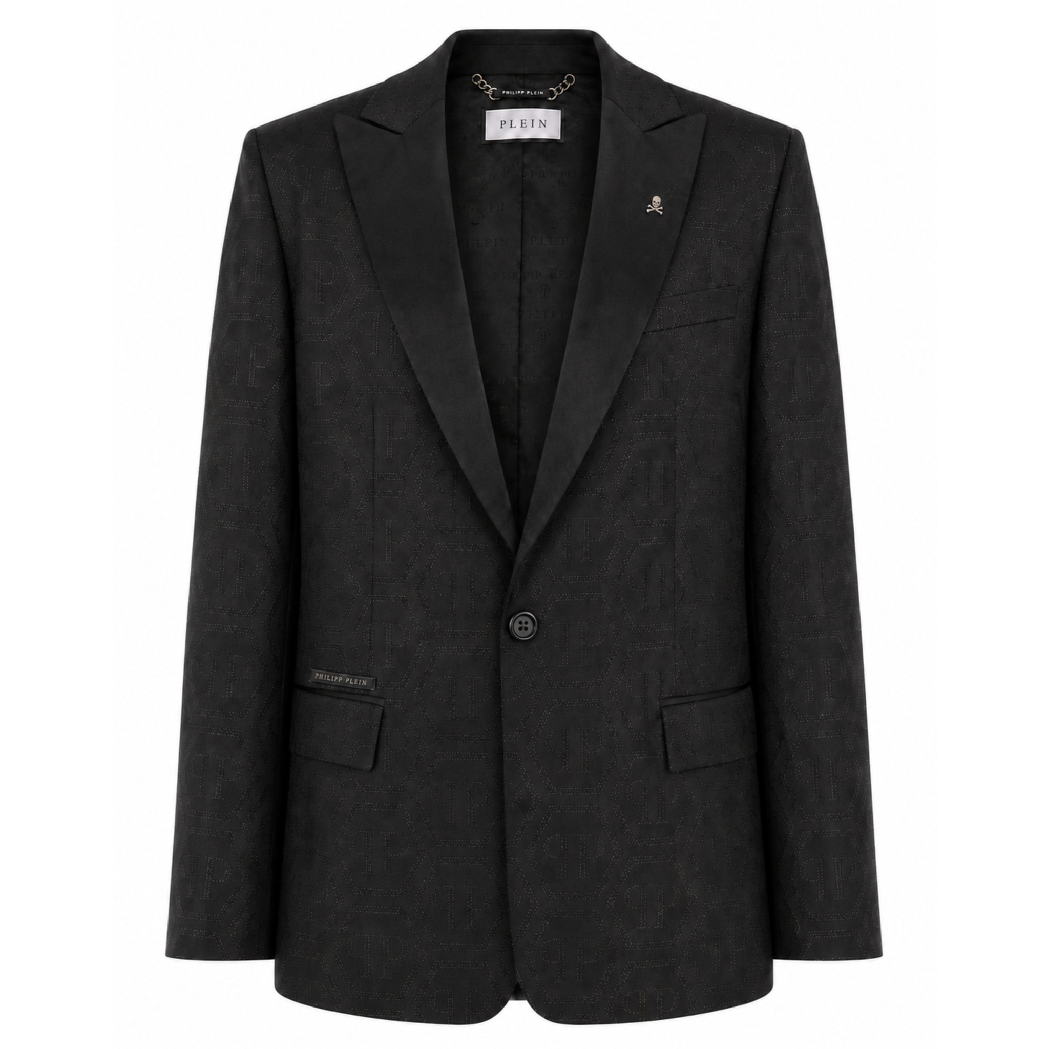 PHILIPP PLEIN Jacquard Blazer Regular Fit Monogram