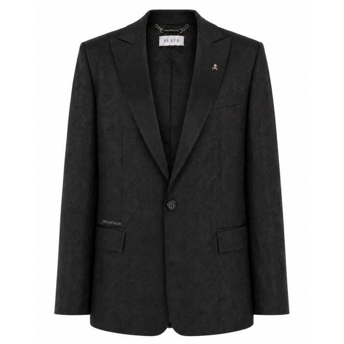 PHILIPP PLEIN Jacquard Blazer Regular Fit Monogram