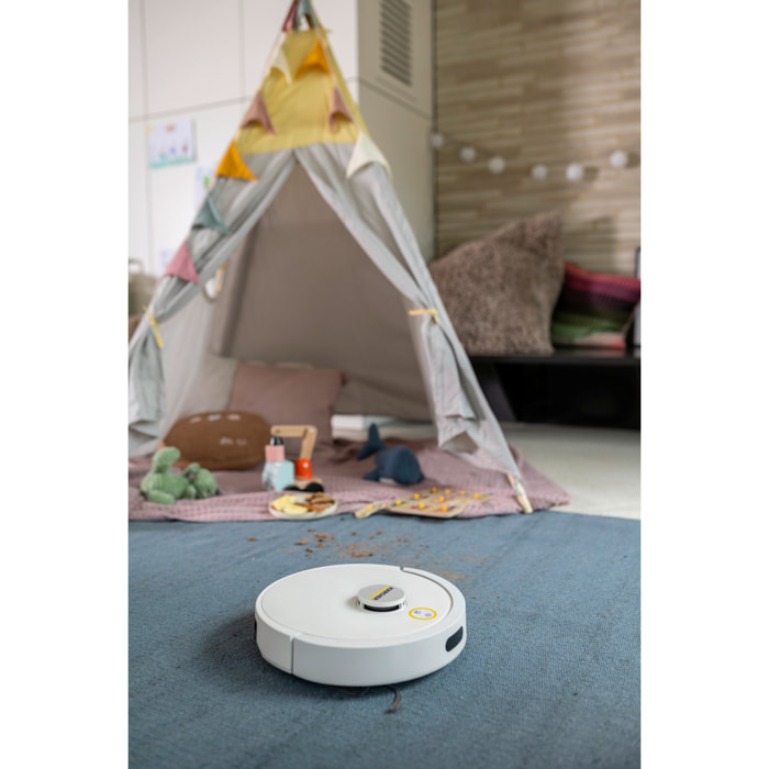 Aspirateur robot laveur KARCHER RVC 3 - 15000 PA - connecté - navigation lidar - 130 min