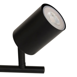 Applique murale/plafonnier Vico noir 25,5x10cm