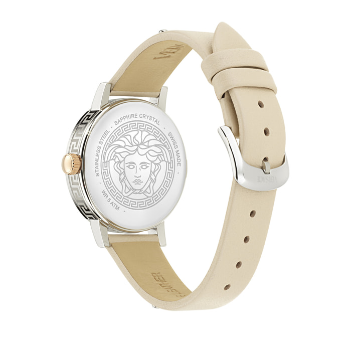 Versace Reloj Analógico De Cuarzo Greca Fortuna (Wc-0A)
