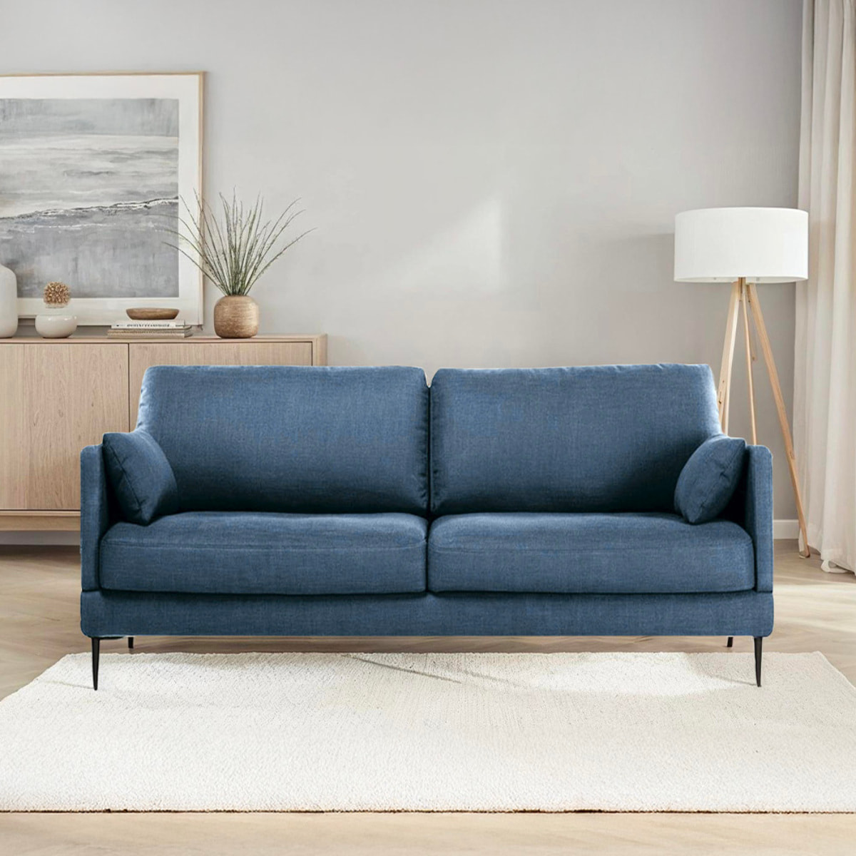 Canapé Tissu Droit Splendido - 2 Places