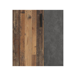 Armoire à chaussures 2 portes 5 tablettes en bois - 5 coloris - SHOES