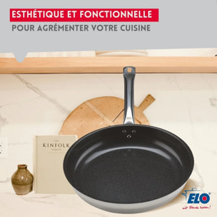 Set de 3 Poêles 24, 28 et 32 cm céramique sans PFAS Profi Therm Platinum Elo