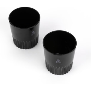 Set de 4 vasos negros para whiskey 345ml scalpers home