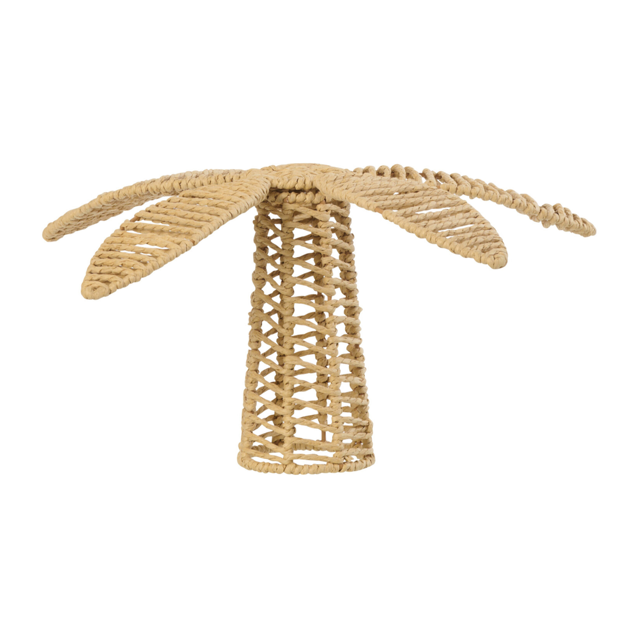J-Line Palmier décoratif - métal/papier - naturel - small