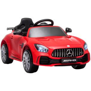 Coche Eléctrico para Niños con Licencia Mercedes GTR +3 Años Batería 12V Rojo