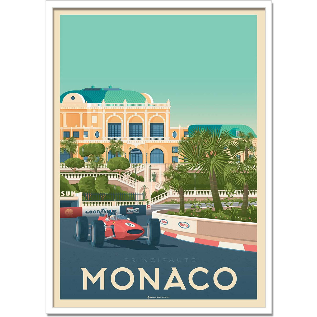 Affiche - Monaco - Olahoop Travel Posters
