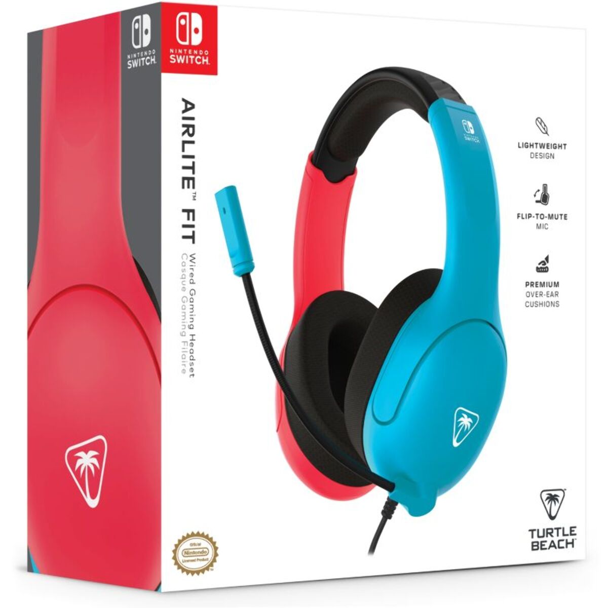 Casque gamer TURTLE BEACH Airlite Fit Bleue et Rouge