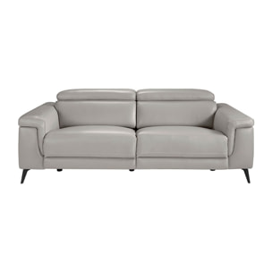 Sofá Angel Cerda 3 plazas en piel de vacuno 215x103x99cm