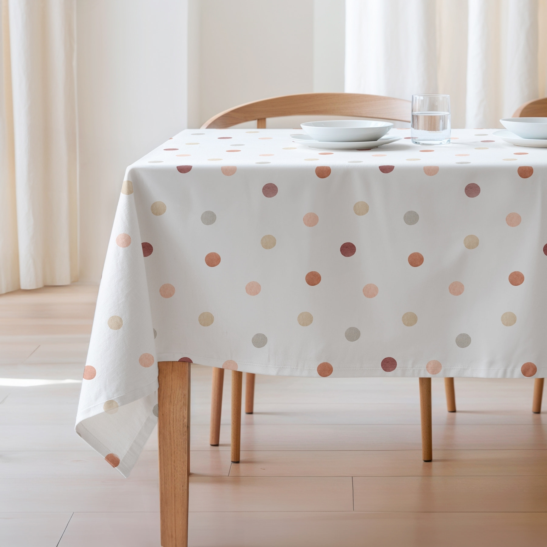 Nappe imprimée anti-tâches ALMA MULTICOLORE