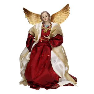 Angelo in tessuto rosso cmh24