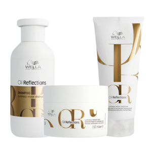 WELLA PROFESSIONALS Kit Oil Reflections Shampoo 250ml + Maschera 150ml + Conditioner 200ml