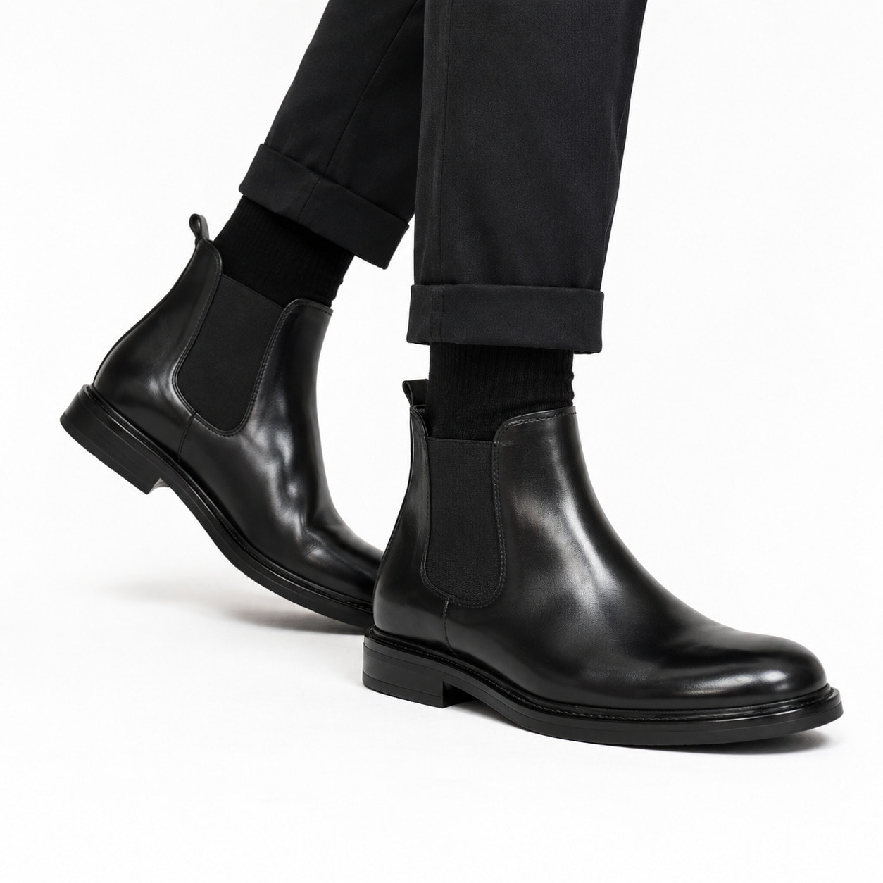 Beatles in pelle con fascia elastica