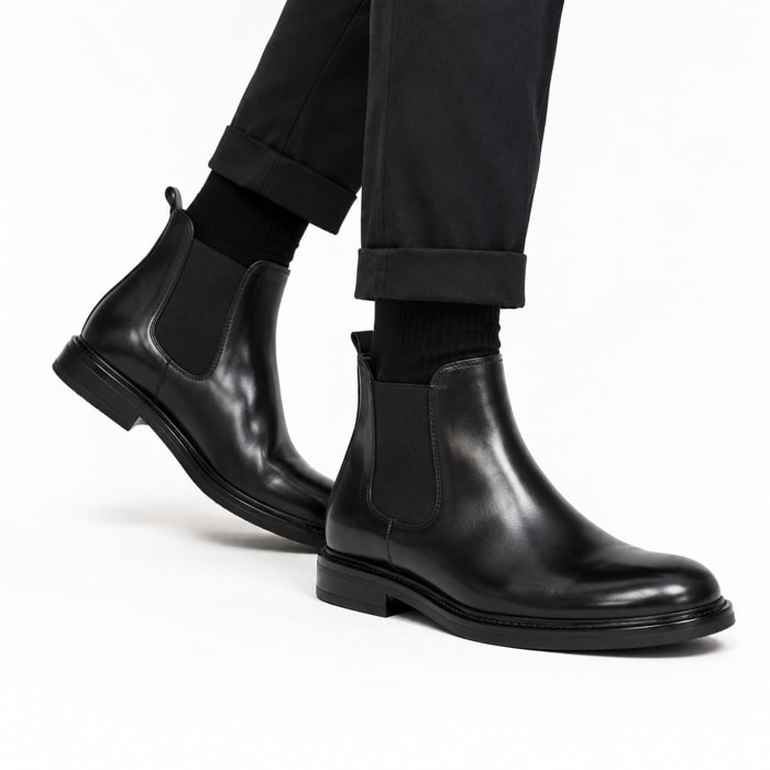 Beatles in pelle con fascia elastica
