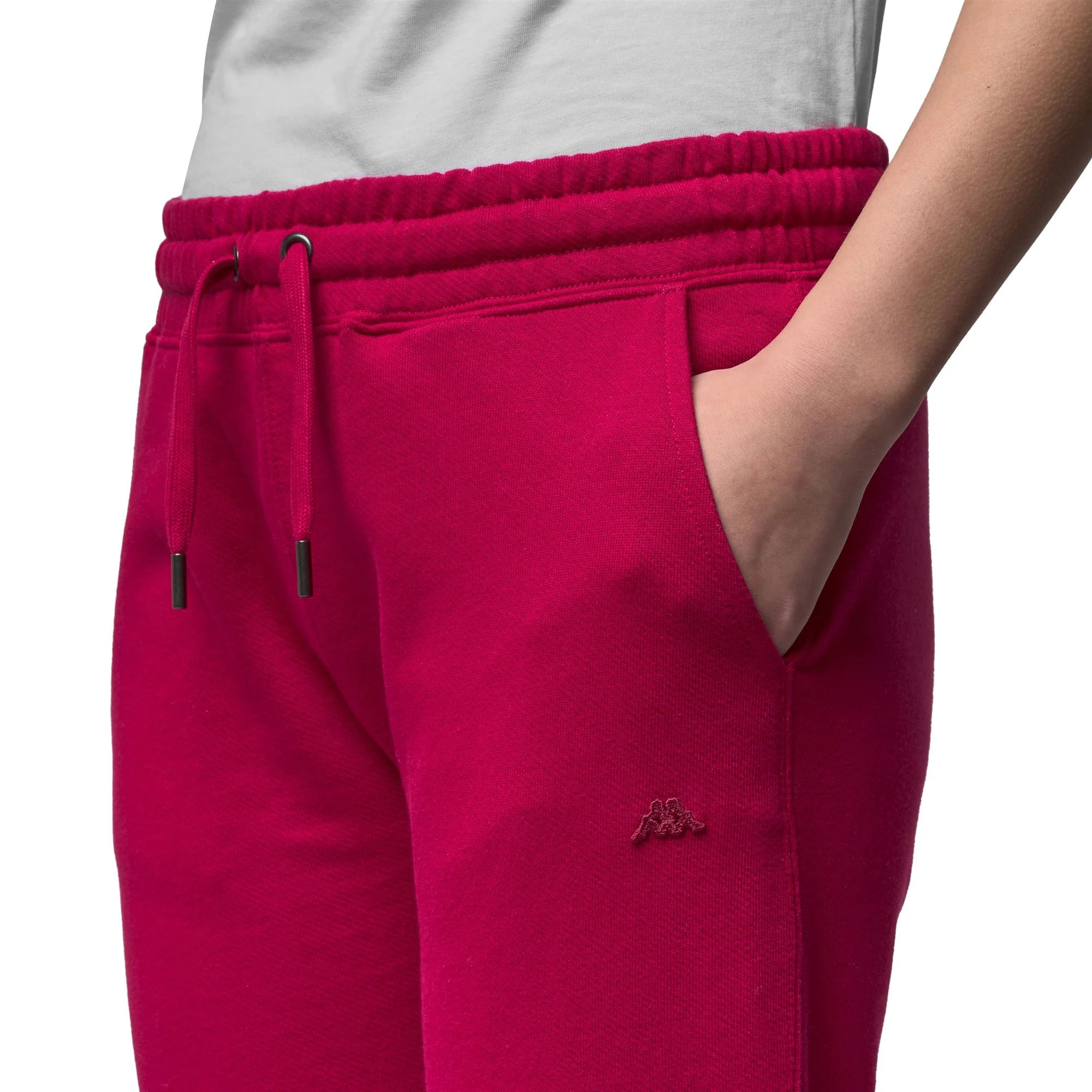 Kappa - Pantalones Mujer Rojo - Karima French Terry
