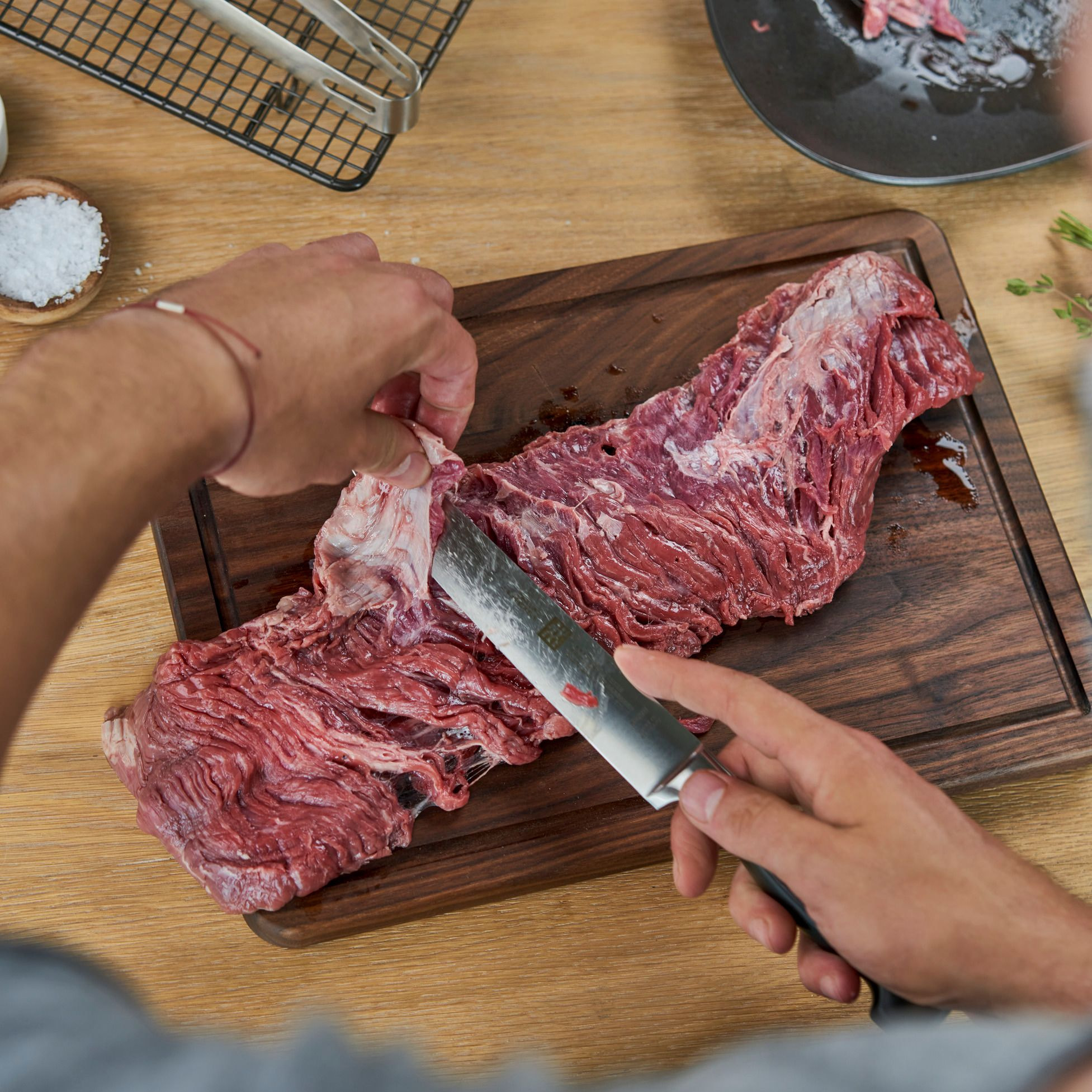 Couteau à trancher 20 cm, Tranchant lisse