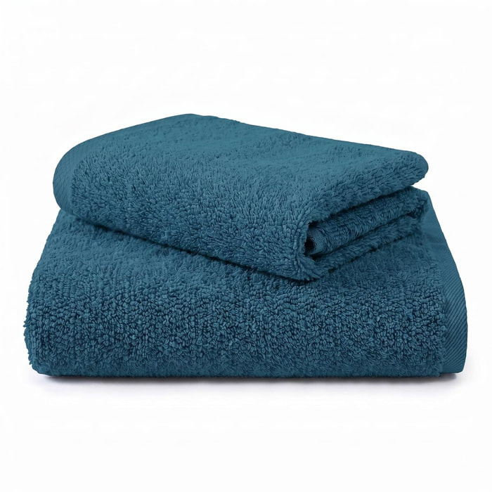 INTRECCI HOME Set Bagno Asciugamani Viso e Ospite, in Puro Cotone 500 g, Morbidezza Extra, Assorbenza Superiore