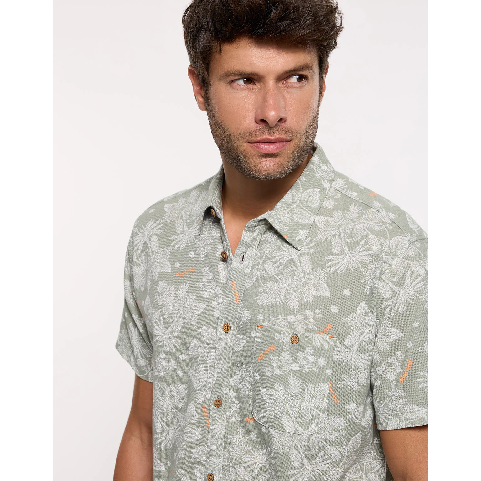 Camisa Manga Corta Caqui - Tryndamere