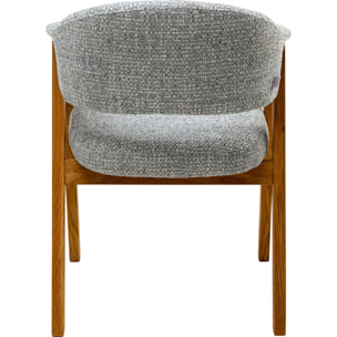 Chaise avec accoudoirs Jonte bleue Kare Design