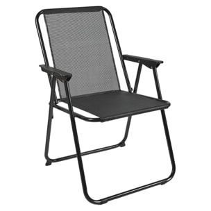 Chaise Pliante Noir Gm