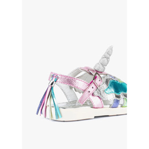 Sandalias de Niña Unicornio Piel