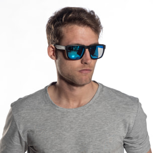 Gafas de sol OCEAN BIDART - Negro mate / Revo azul cielo
