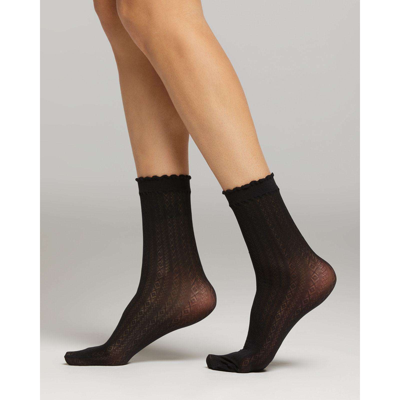 Calza Ginny con motivo geometrico