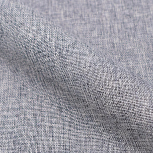 Lot de 2 chaises en tissu gris clair et pieds en métal - Cozy