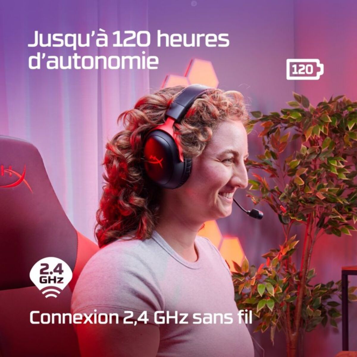Casque gamer HYPERX Cloud III Wireless Black-Red