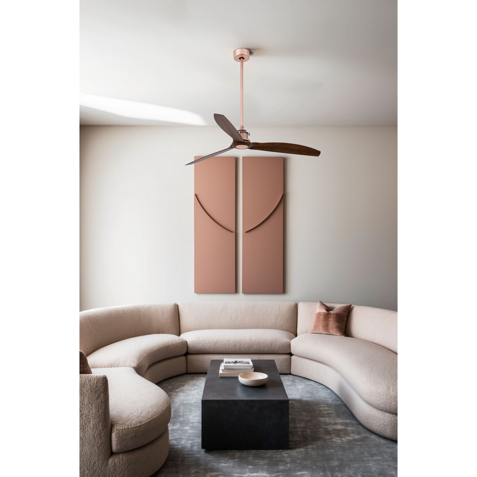 JUST FAN M Ventilador de techo cobre/nogal