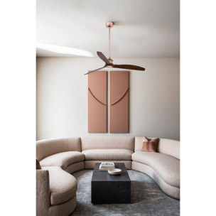 JUST FAN M Ventilador de techo cobre/nogal