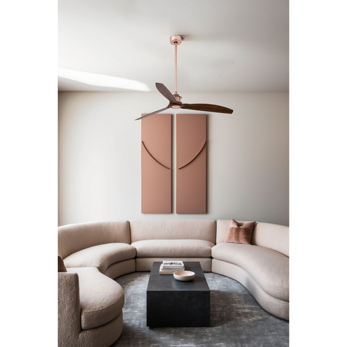 JUST FAN M Ventilador de techo cobre/nogal