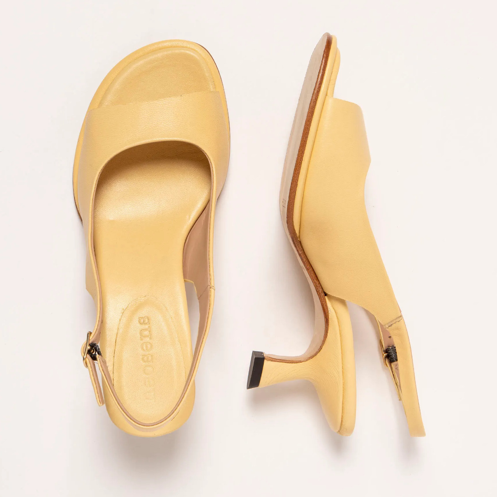 Sandalias con tacón S3165 NAPPA SUN LIGHT/ GLERA color Sun light