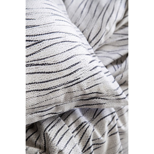 Parure housse de couette 240x220 cm et 2 taies d'oreiller 63x63cm satin de coton imprimé