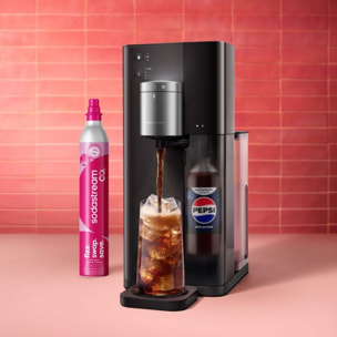 Machine à soda SODASTREAM Ultimate MULTI-DRINK Noir avec dosage automatique du concentré