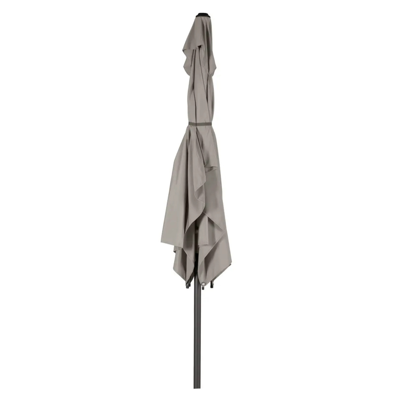 Parasol droit rectangulaire "Loompa" taupe 3x2m en aluminium