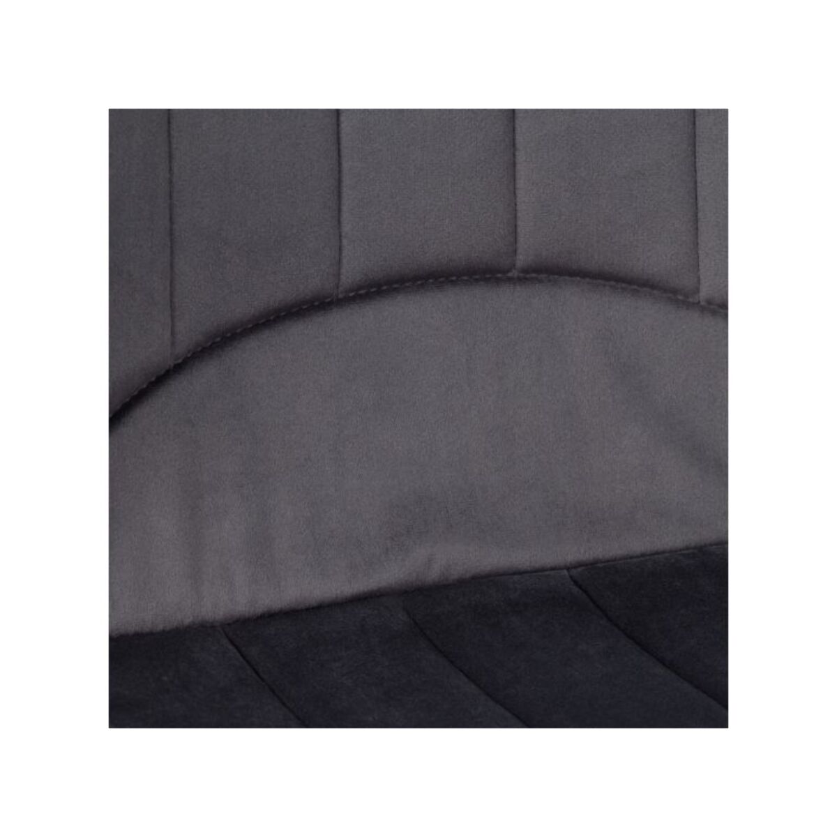 Chaise rembourrée en velours & pieds métal - FAUSTINE