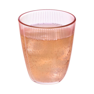 Verre rose 31 cl Stripy - Luminarc