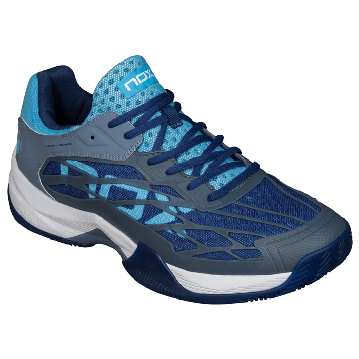 Zapatillas de pádel AT10 LUX Piedra/Azul bonnie