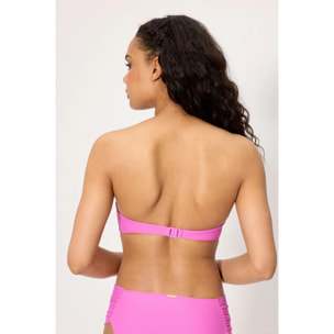 Top bikini bandeau Rosa